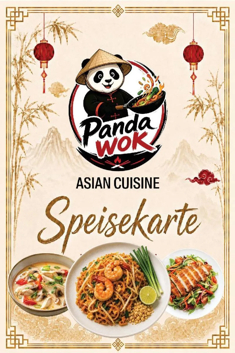 Panda Wok Speisekarte – Titelseite · Speisekarte